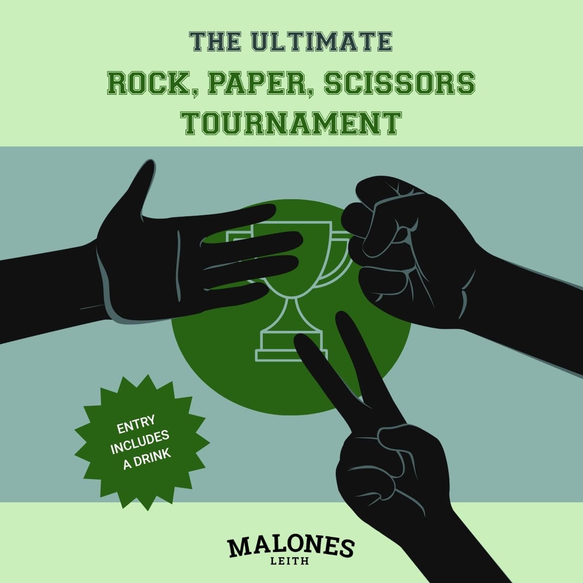 The ultimate rock paper scissors tournament in Edinburgh Leith